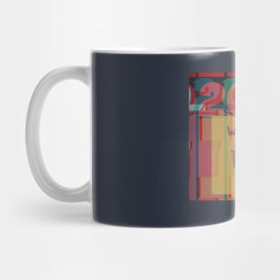 Watch Think Act - 2020 - vintage glitch design Mug